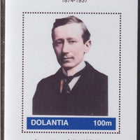 Dolantia (Fantasy) Guglielmo Marconi imperf deluxe sheetlet on glossy card (75 x 103 mm) unmounted mint
