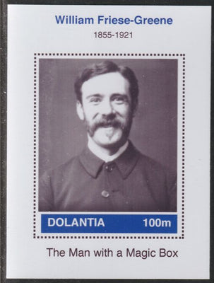 Dolantia (Fantasy) William Fries-Greene imperf deluxe sheetlet on glossy card (75 x 103 mm) unmounted mint