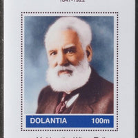 Dolantia (Fantasy) Alexander Graham Bell imperf deluxe sheetlet on glossy card (75 x 103 mm) unmounted mint
