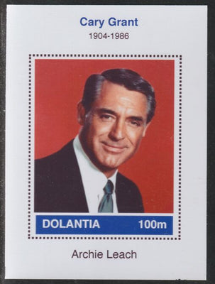 Dolantia (Fantasy) Cary Grant imperf deluxe sheetlet on glossy card (75 x 103 mm) unmounted mint