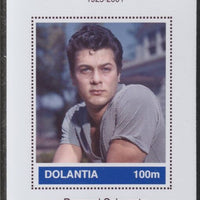 Dolantia (Fantasy) Tony Curtis imperf deluxe sheetlet on glossy card (75 x 103 mm) unmounted mint