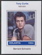 Dolantia (Fantasy) Tony Curtis imperf deluxe sheetlet on glossy card (75 x 103 mm) unmounted mint