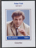 Dolantia (Fantasy) Peter Falk imperf deluxe sheetlet on glossy card (75 x 103 mm) unmounted mint