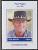 Dolantia (Fantasy) Paul Hogan imperf deluxe sheetlet on glossy card (75 x 103 mm) unmounted mint