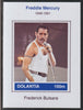 Dolantia (Fantasy) Freddie Mercury imperf deluxe sheetlet on glossy card (75 x 103 mm) unmounted mint