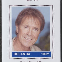 Dolantia (Fantasy) Cliff Richard imperf deluxe sheetlet on glossy card (75 x 103 mm) unmounted mint