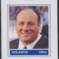 Dolantia (Fantasy) James Gandolfini imperf deluxe sheetlet on glossy card (75 x 103 mm) unmounted mint