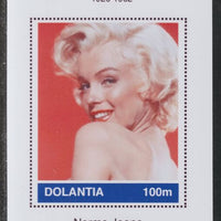 Dolantia (Fantasy) Marilyn Monroe imperf deluxe sheetlet on glossy card (75 x 103 mm) unmounted mint