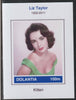 Dolantia (Fantasy) Liz Taylor imperf deluxe sheetlet on glossy card (75 x 103 mm) unmounted mint