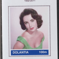 Dolantia (Fantasy) Liz Taylor imperf deluxe sheetlet on glossy card (75 x 103 mm) unmounted mint