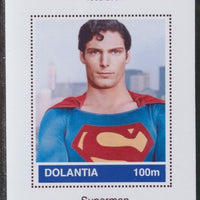 Dolantia (Fantasy) Christopher Reeve imperf deluxe sheetlet on glossy card (75 x 103 mm) unmounted mint