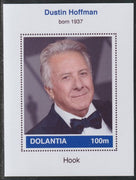 Dolantia (Fantasy) Dustin Hoffman imperf deluxe sheetlet on glossy card (75 x 103 mm) unmounted mint