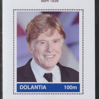 Dolantia (Fantasy) Robert Redford imperf deluxe sheetlet on glossy card (75 x 103 mm) unmounted mint