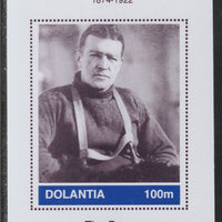 Dolantia (Fantasy) Ernest Shackleton imperf deluxe sheetlet on glossy card (75 x 103 mm) unmounted mint