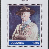 Dolantia (Fantasy) Baden Powell imperf deluxe sheetlet on glossy card (75 x 103 mm) unmounted mint