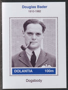 Dolantia (Fantasy) Douglas Bader imperf deluxe sheetlet on glossy card (75 x 103 mm) unmounted mint