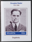 Dolantia (Fantasy) Douglas Bader imperf deluxe sheetlet on glossy card (75 x 103 mm) unmounted mint