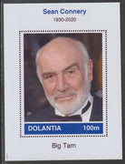 Dolantia (Fantasy) Sean Connery imperf deluxe sheetlet on glossy card (75 x 103 mm) unmounted mint