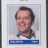 Dolantia (Fantasy) Jack Nicholson imperf deluxe sheetlet on glossy card (75 x 103 mm) unmounted mint