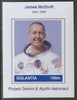 Dolantia (Fantasy) James McDivitt imperf deluxe sheetlet on glossy card (75 x 103 mm) unmounted mint