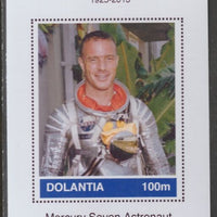 Dolantia (Fantasy) Scott Carpenter imperf deluxe sheetlet on glossy card (75 x 103 mm) unmounted mint