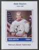 Dolantia (Fantasy) Deke Slayton imperf deluxe sheetlet on glossy card (75 x 103 mm) unmounted mint