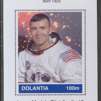 Dolantia (Fantasy) Fred W Haise imperf deluxe sheetlet on glossy card (75 x 103 mm) unmounted mint