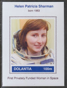 Dolantia (Fantasy) Helen Patricia Sharman imperf deluxe sheetlet on glossy card (75 x 103 mm) unmounted mint