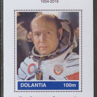 Dolantia (Fantasy) Alexei Leonov imperf deluxe sheetlet on glossy card (75 x 103 mm) unmounted mint