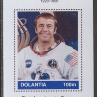 Dolantia (Fantasy) Alan Shepard imperf deluxe sheetlet on glossy card (75 x 103 mm) unmounted mint