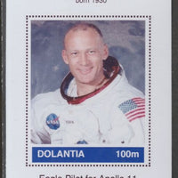 Dolantia (Fantasy) Edwin 'Buzz' Aldrin imperf deluxe sheetlet on glossy card (75 x 103 mm) unmounted mint