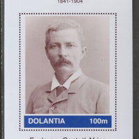 Dolantia (Fantasy) Henry Morton Stanley imperf deluxe sheetlet on glossy card (75 x 103 mm) unmounted mint