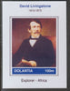 Dolantia (Fantasy) David Livingstone imperf deluxe sheetlet on glossy card (75 x 103 mm) unmounted mint