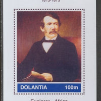 Dolantia (Fantasy) David Livingstone imperf deluxe sheetlet on glossy card (75 x 103 mm) unmounted mint
