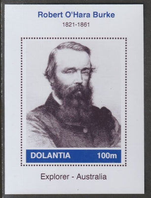 Dolantia (Fantasy) Robert O'Hara Burke imperf deluxe sheetlet on glossy card (75 x 103 mm) unmounted mint