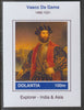 Dolantia (Fantasy) Vasco Da Gama imperf deluxe sheetlet on glossy card (75 x 103 mm) unmounted mint