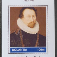 Dolantia (Fantasy) John Hawkins imperf deluxe sheetlet on glossy card (75 x 103 mm) unmounted mint