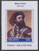 Dolantia (Fantasy) Marco Polo imperf deluxe sheetlet on glossy card (75 x 103 mm) unmounted mint
