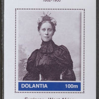 Dolantia (Fantasy) Mary Kingsley imperf deluxe sheetlet on glossy card (75 x 103 mm) unmounted mint