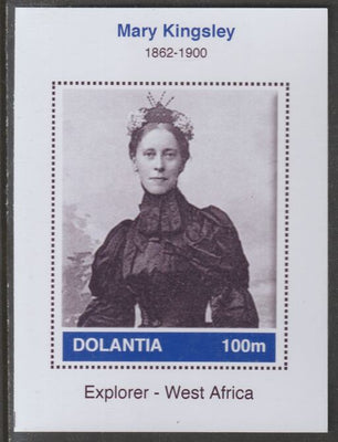 Dolantia (Fantasy) Mary Kingsley imperf deluxe sheetlet on glossy card (75 x 103 mm) unmounted mint