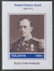 Dolantia (Fantasy) Robert Falcon Scott imperf deluxe sheetlet on glossy card (75 x 103 mm) unmounted mint