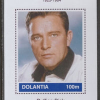 Dolantia (Fantasy) Richard Burton imperf deluxe sheetlet on glossy card (75 x 103 mm) unmounted mint