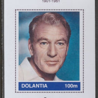 Dolantia (Fantasy) Gary Cooper imperf deluxe sheetlet on glossy card (75 x 103 mm) unmounted mint