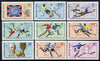 Hungary 1966 Football World Cup perf set of 9 unmounted mint, Mi 2242-50