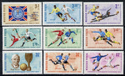 Hungary 1966 Football World Cup perf set of 9 unmounted mint, Mi 2242-50