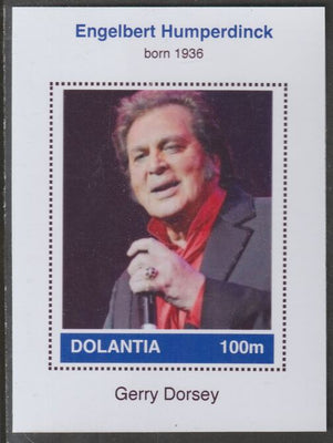 Dolantia (Fantasy) Engelbert Humperdinck imperf deluxe sheetlet on glossy card (75 x 103 mm) unmounted mint