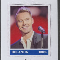 Dolantia (Fantasy) Ronan Keating imperf deluxe sheetlet on glossy card (75 x 103 mm) unmounted mint