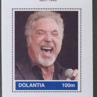 Dolantia (Fantasy) Tom Jones imperf deluxe sheetlet on glossy card (75 x 103 mm) unmounted mint