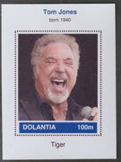 Dolantia (Fantasy) Tom Jones imperf deluxe sheetlet on glossy card (75 x 103 mm) unmounted mint