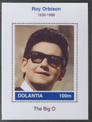 Dolantia (Fantasy) Roy Orbison imperf deluxe sheetlet on glossy card (75 x 103 mm) unmounted mint